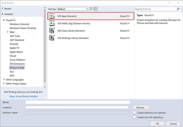 iOS App (Xamarin) project