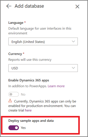 Distribuera exempelappar och datainställningar.