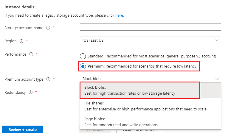 Premium-blockblobalternativ