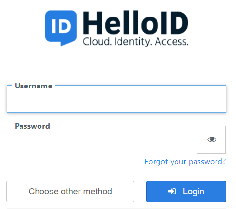 HelloID-administratörsloggning