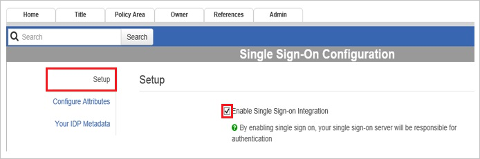 Single Sign-On Configuration