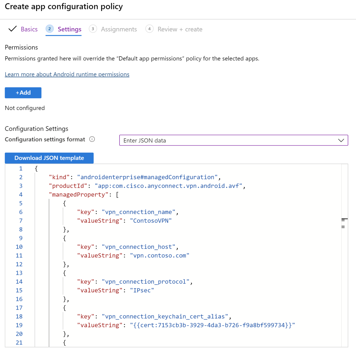 Exempel på hur du använder JSON-flödet – Redigera JSON.