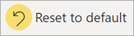 Screenshot of the top menu bar with the Reset to default icon selected.