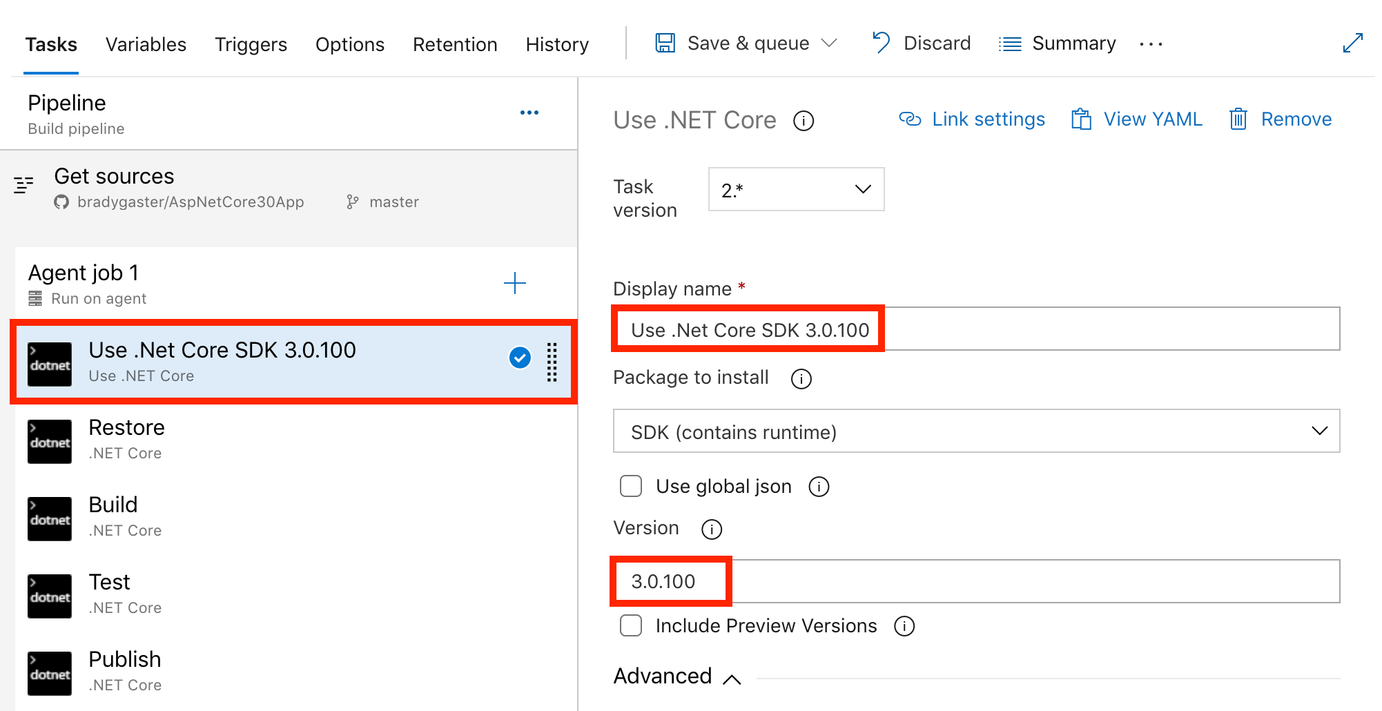 Tamamlanan SDK adımı