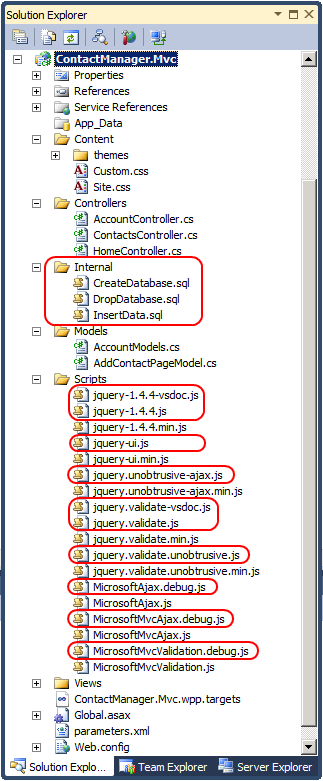 ContactManager.Mvc projesinin içeriği.