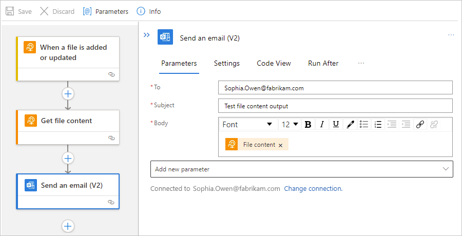 Screenshot shows Standard workflow designer and 