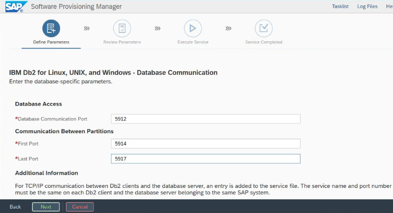 SAP SWPM Bağlantı Noktası Tanımı