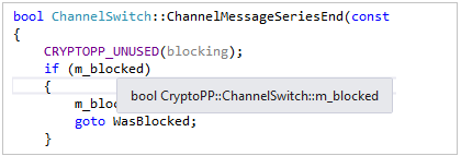 Visual Studio 2017'de Hızlı Bilgi araç ipucunun gösterildiği ekran görüntüsü.