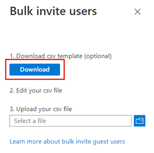 Csv dosyasını indir düğmesinin ekran görüntüsü.