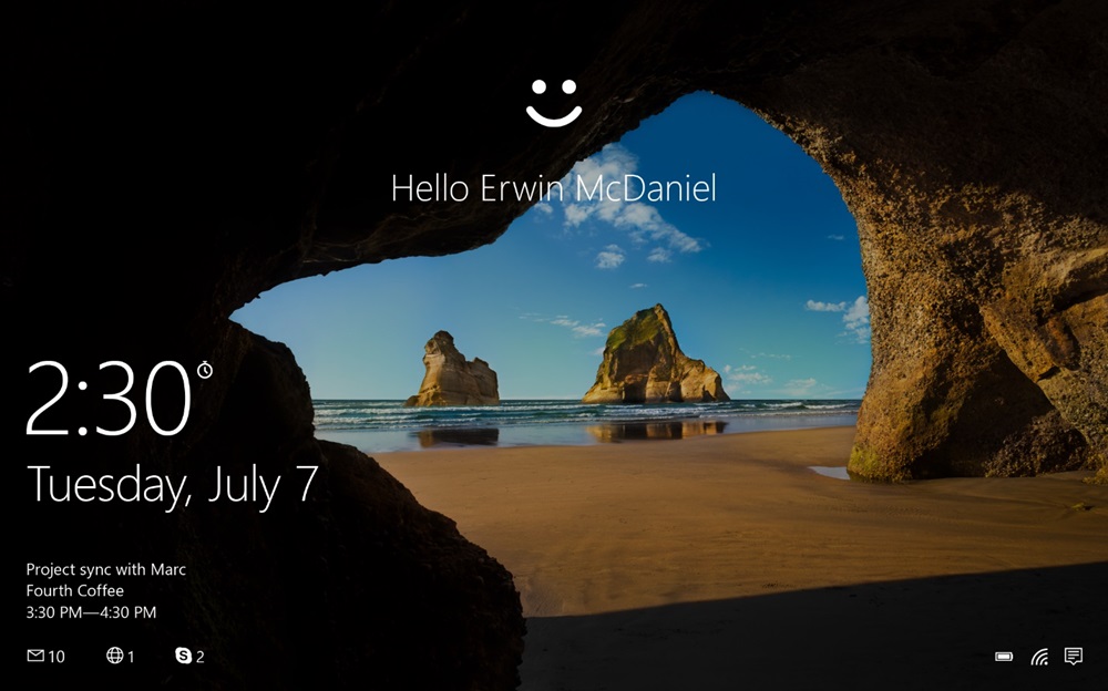 İş İçin Windows Hello ile kullanıcı oturum açma örneği.