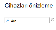 Microsoft Intune'da filtre oluştururken cihazların nasıl arandığını gösteren ekran görüntüsü.