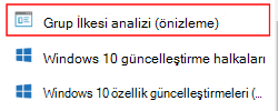 Microsoft Intune yönetim merkezinde ve Microsoft Intune'da örnek genel önizleme etiketini gösteren ekran görüntüsü.