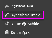 Ayrıntıları düzenle