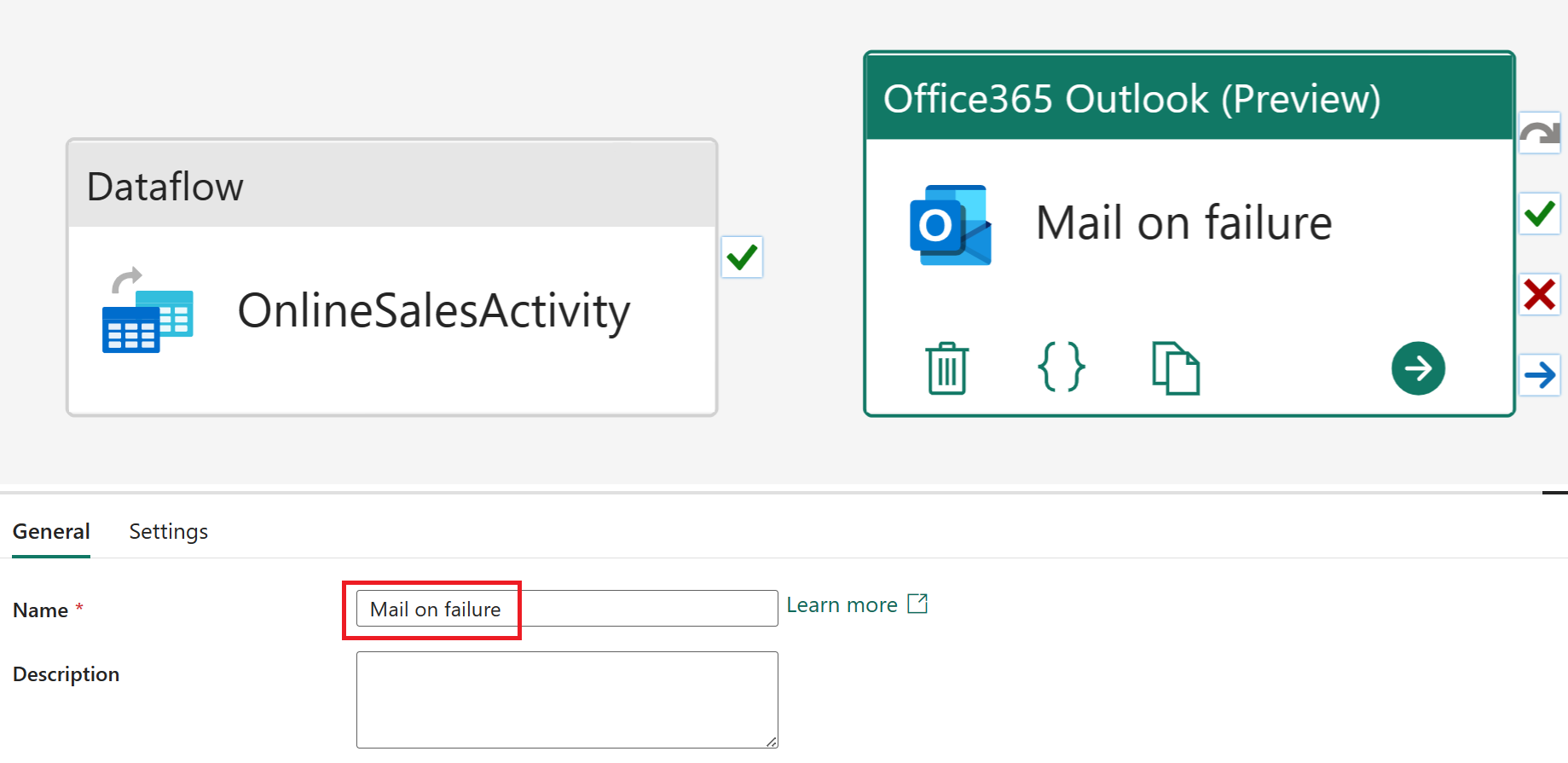 Office365 Outlook etkinlik adının ekran görüntüsü.