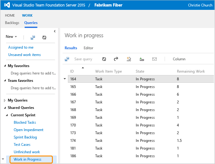 Run a shared query