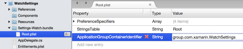 Root.plist'e ApplicationGroupContainerIdentifier anahtarı ekleme