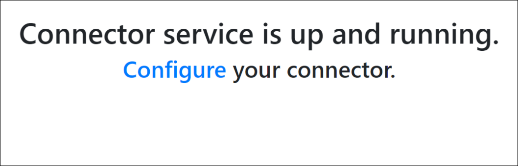 Go to you connector web app.