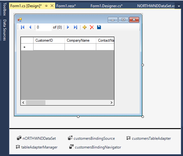 BindingNavigator ile GridView