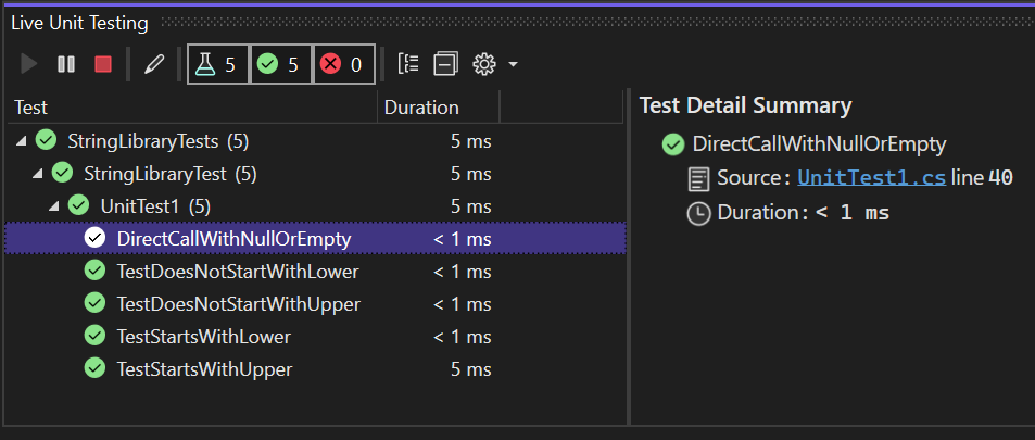 Test kapsamını genişletdikten sonra Canlı Test Gezgini