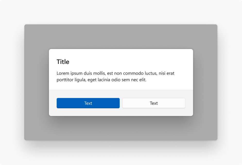 A modal dialog box