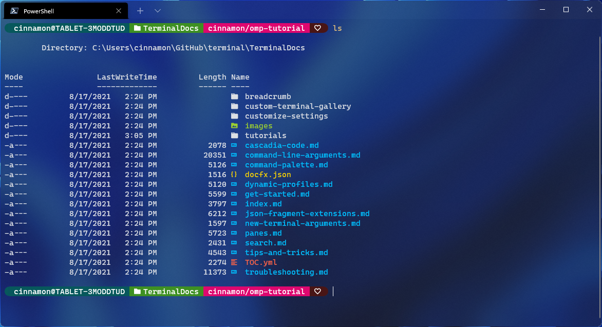 Windows Terminal Custom Prompt