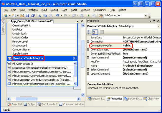 可以通过 ConnectionModifier 属性配置 Connection 属性的辅助功能级别