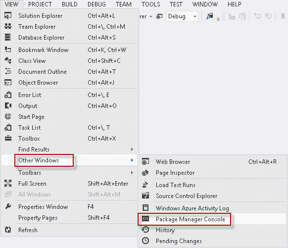 打开包管理器 file:///C:/Users/User/AppData/Local/Temp/Marker3744//media/44462/Multiple-Stylesheets-and-JavaScript-files-in-the-application.pngconsole