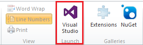 启动 Visual Studio