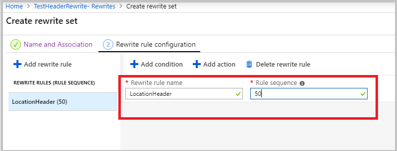 Add rewrite rule name