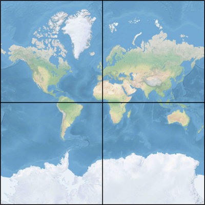 2x2 地图图块布局