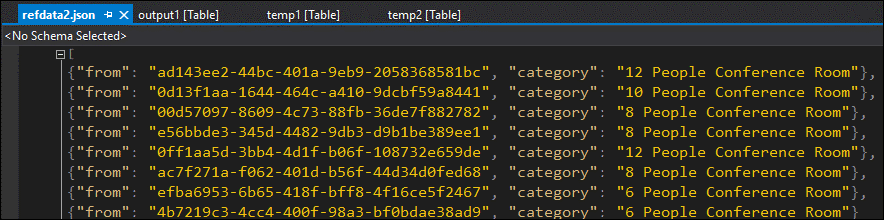 SELECT INTO temp 表流分析查询