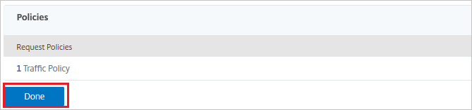 屏幕截图，其中显示 Citrix ADC SAML Connector for Microsoft Entra 的“配置”–“策略”窗格。