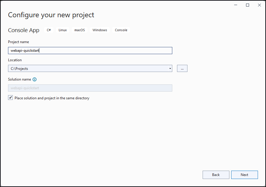 Configure the project