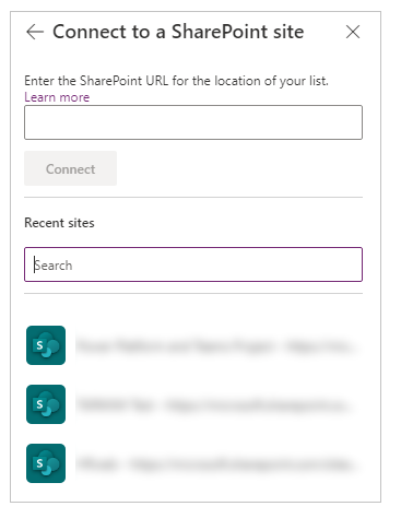 选择 SharePoint 站点。