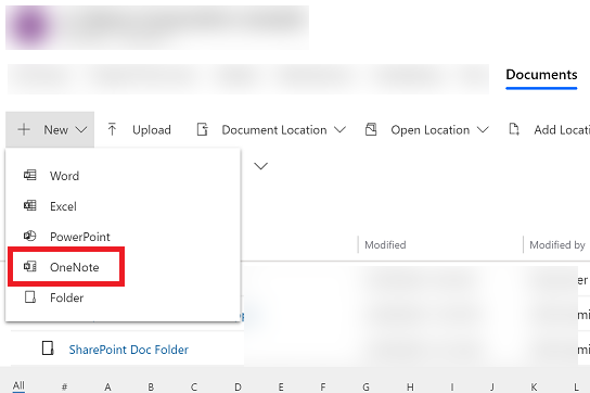 创建新 OneNote 笔记本。