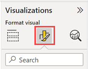 Screenshot of new Format visual icon.