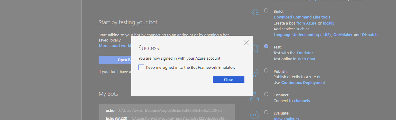 Azure login