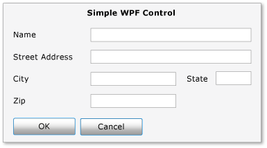 简单的 WPF 控件