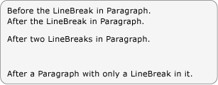 屏幕快照：LineBreak 示例