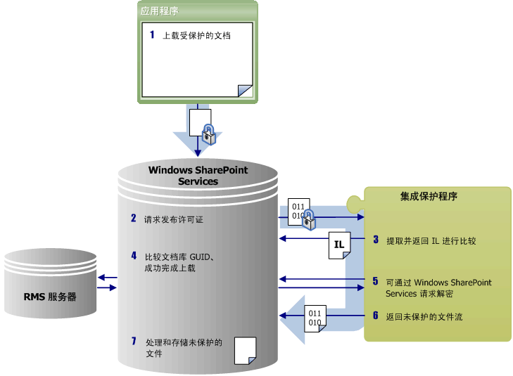 签入后自治 IRM 保护程序采取的步骤