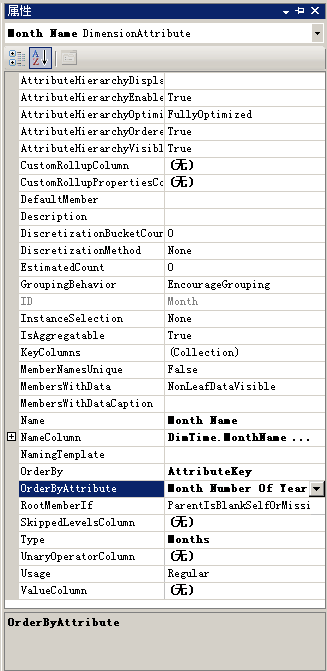 OrderBy 和 OrderByAttribute 属性更改