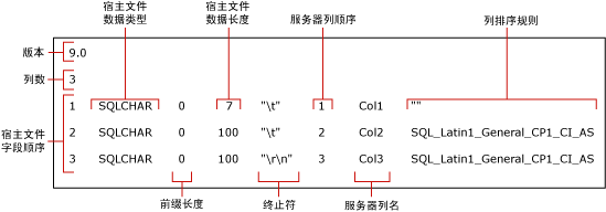 适用于 myTestSkipCol 的默认的非 XML 格式文件