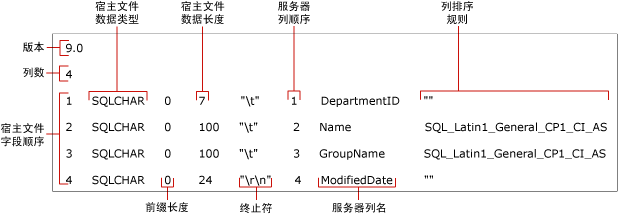 标识非 XML 格式文件的字段