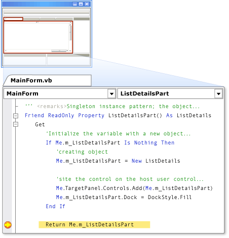 Visual Basic 中的调试断点示例