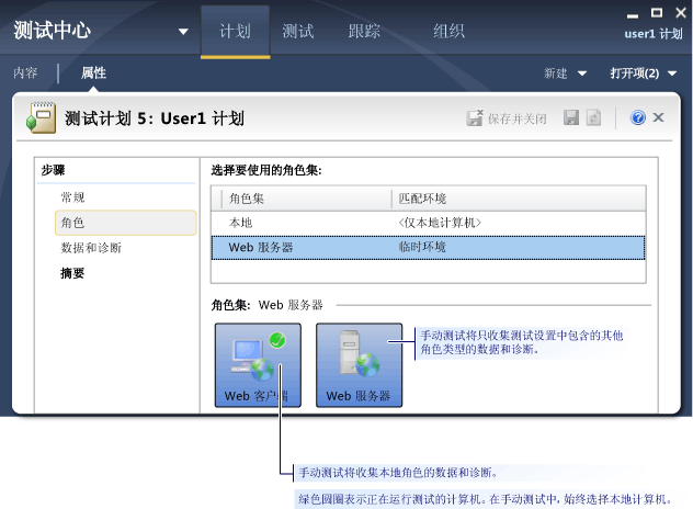 测试设置角色页