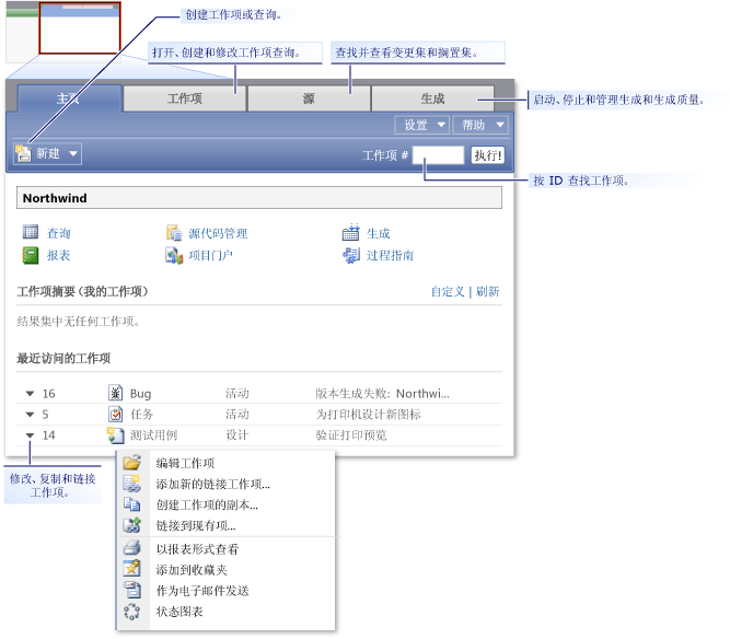 Team Web Access 主页