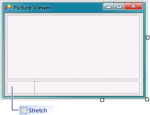 带 Stretch 属性的 TextBox 控件