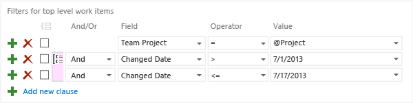 Filter based on a date range