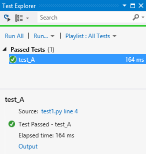 test_A passed status