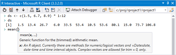 IntelliSense showing a function signature